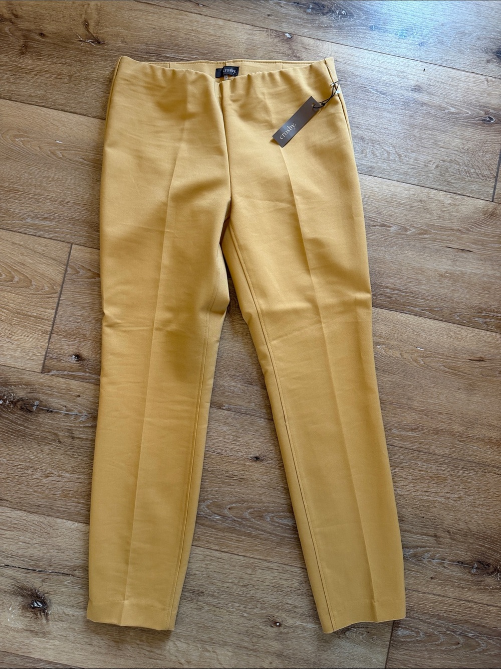 crosby. Women's Mustard Straight-Leg Dress Pants